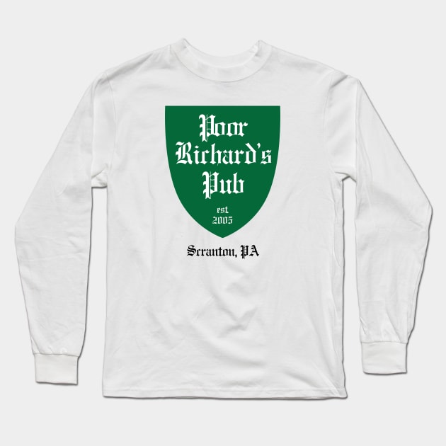 Poor Richard's Pub Long Sleeve T-Shirt by fullgrownham